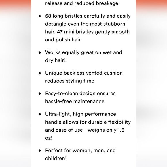 FHI Heat Unbrush Detangling Vented Hair Brush - Picture 12 of 13